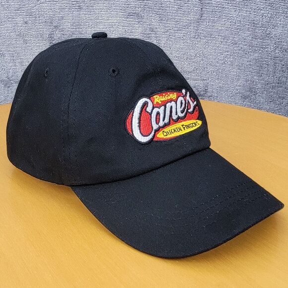 Raising Canes Employee Uniform Hat Black One Love Adjustable Hook Loop Cap 1LV - Picture 4 of 16